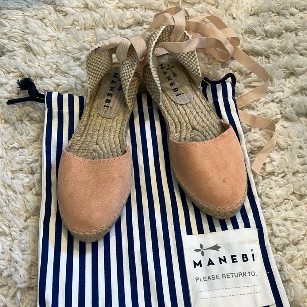 Manebi Women’s Suede Flat Valenciana Espadrilles